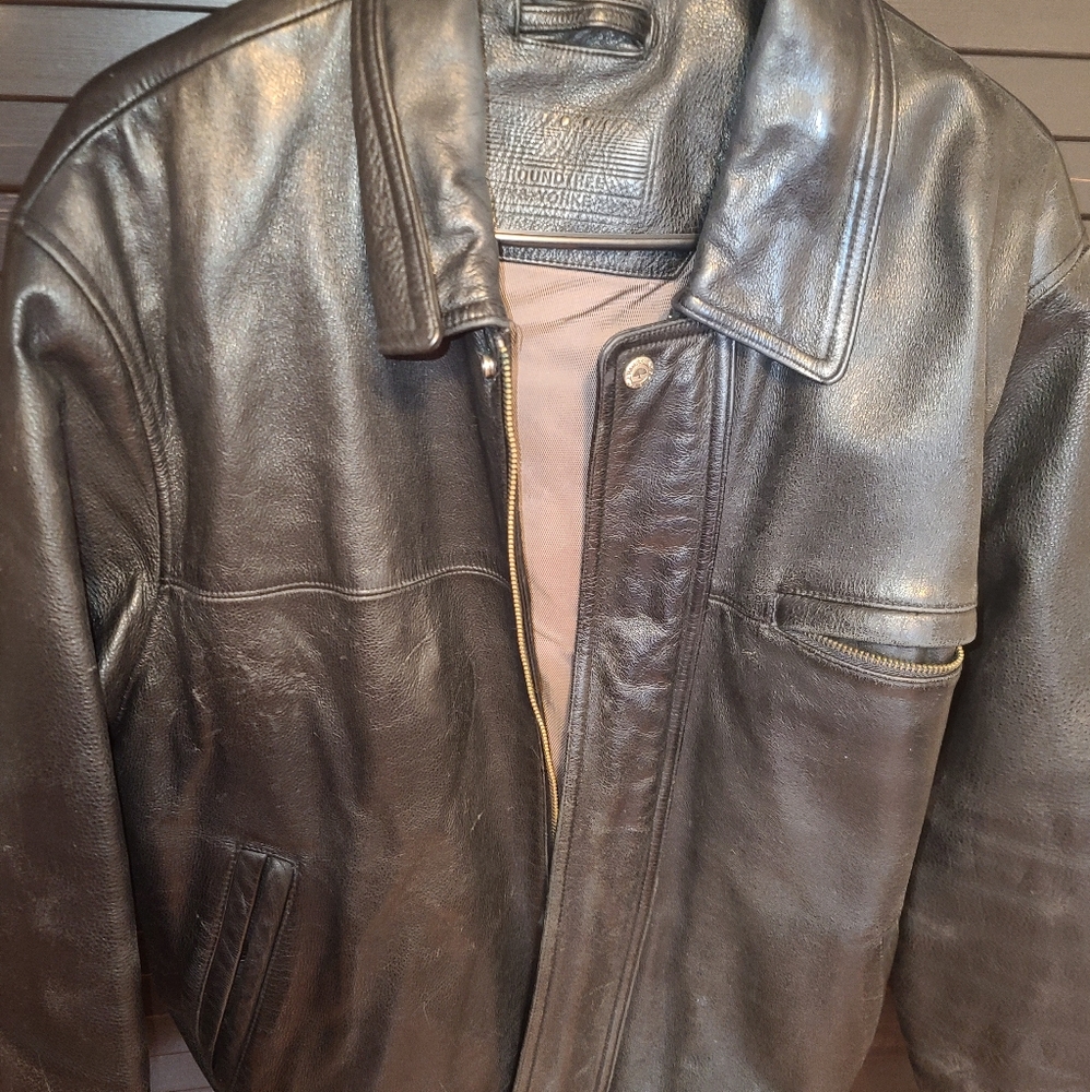 Roundtree and Yorke Leather Jacket